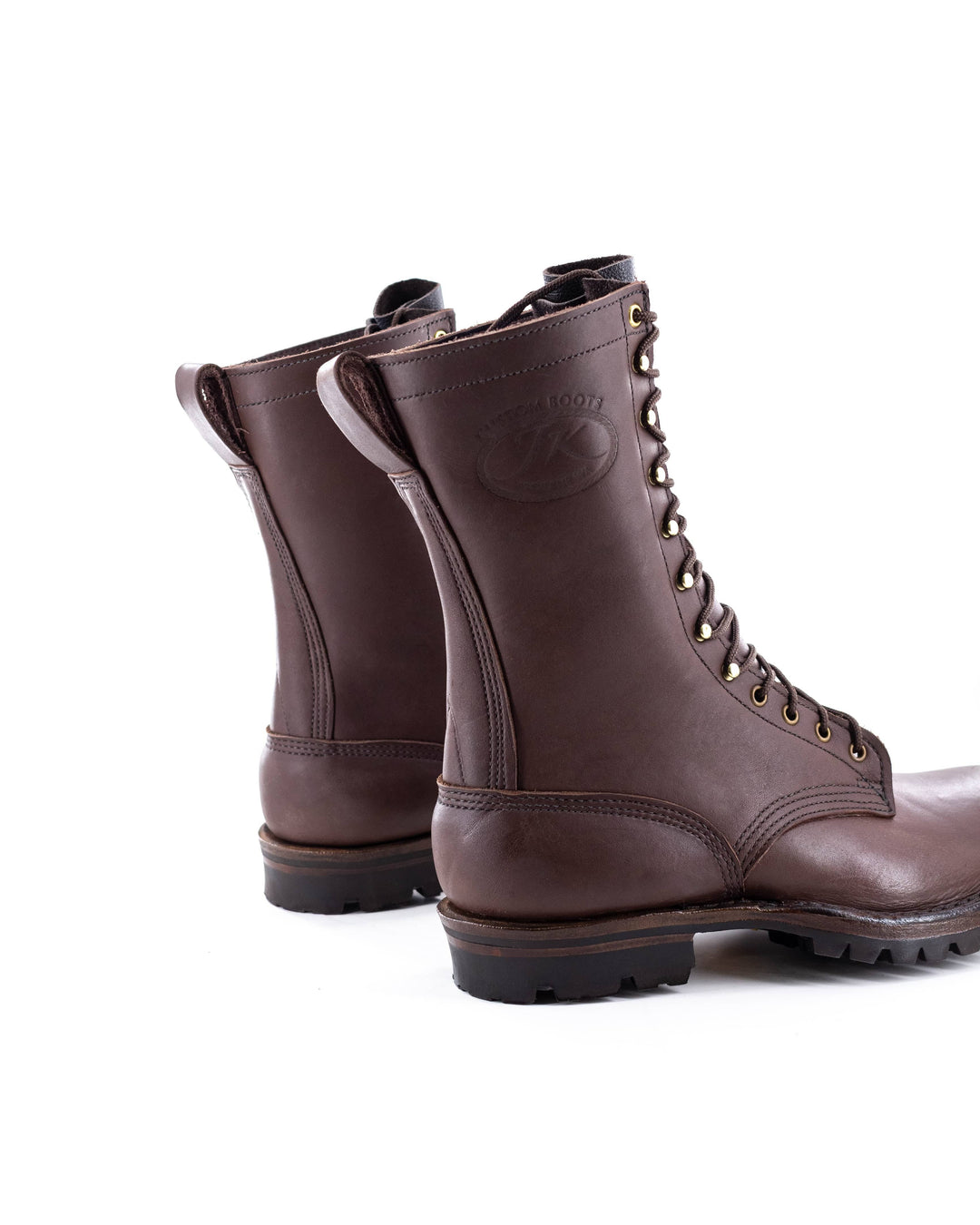 back side of the boots showcasing the pull loops.
