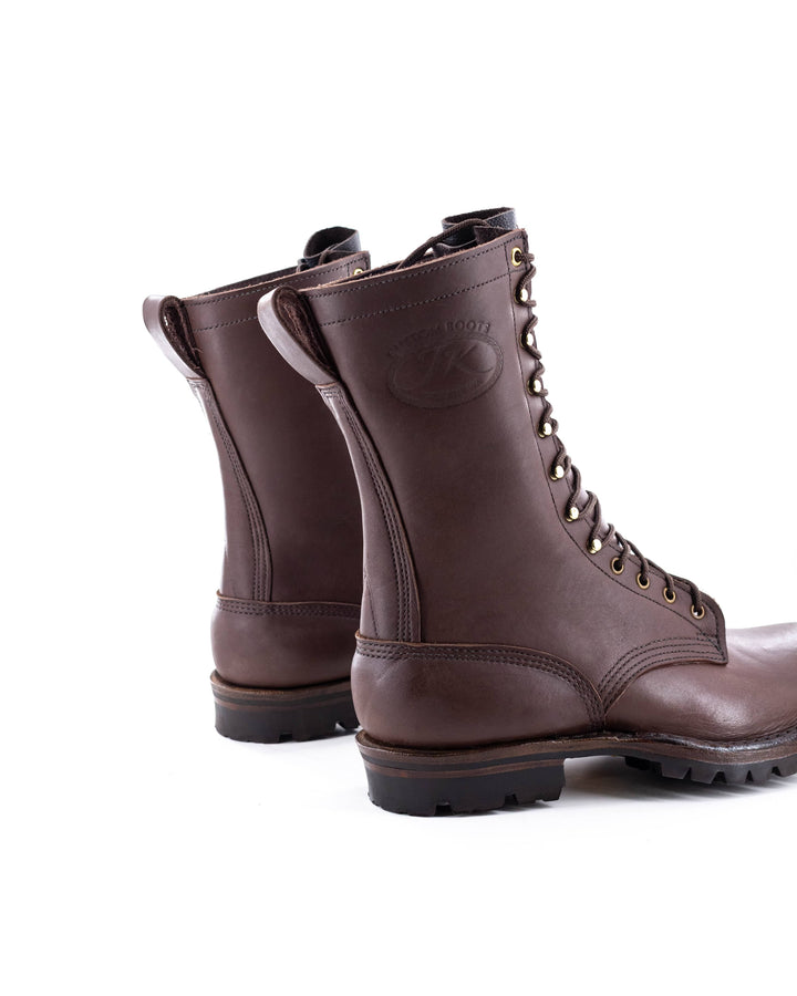 back side of the boots showcasing the pull loops.