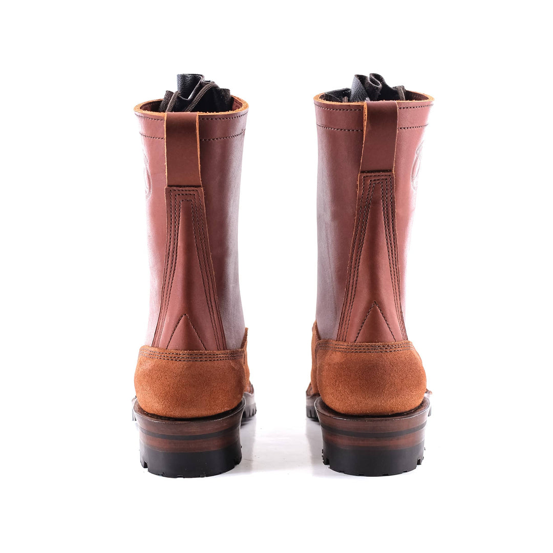 rear view of the redwood climber showing the Heel and the Pull loops.